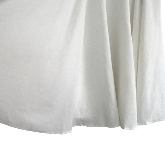 SHEIN White Circle Full Skirt Lined size M - Picture 2 of 8